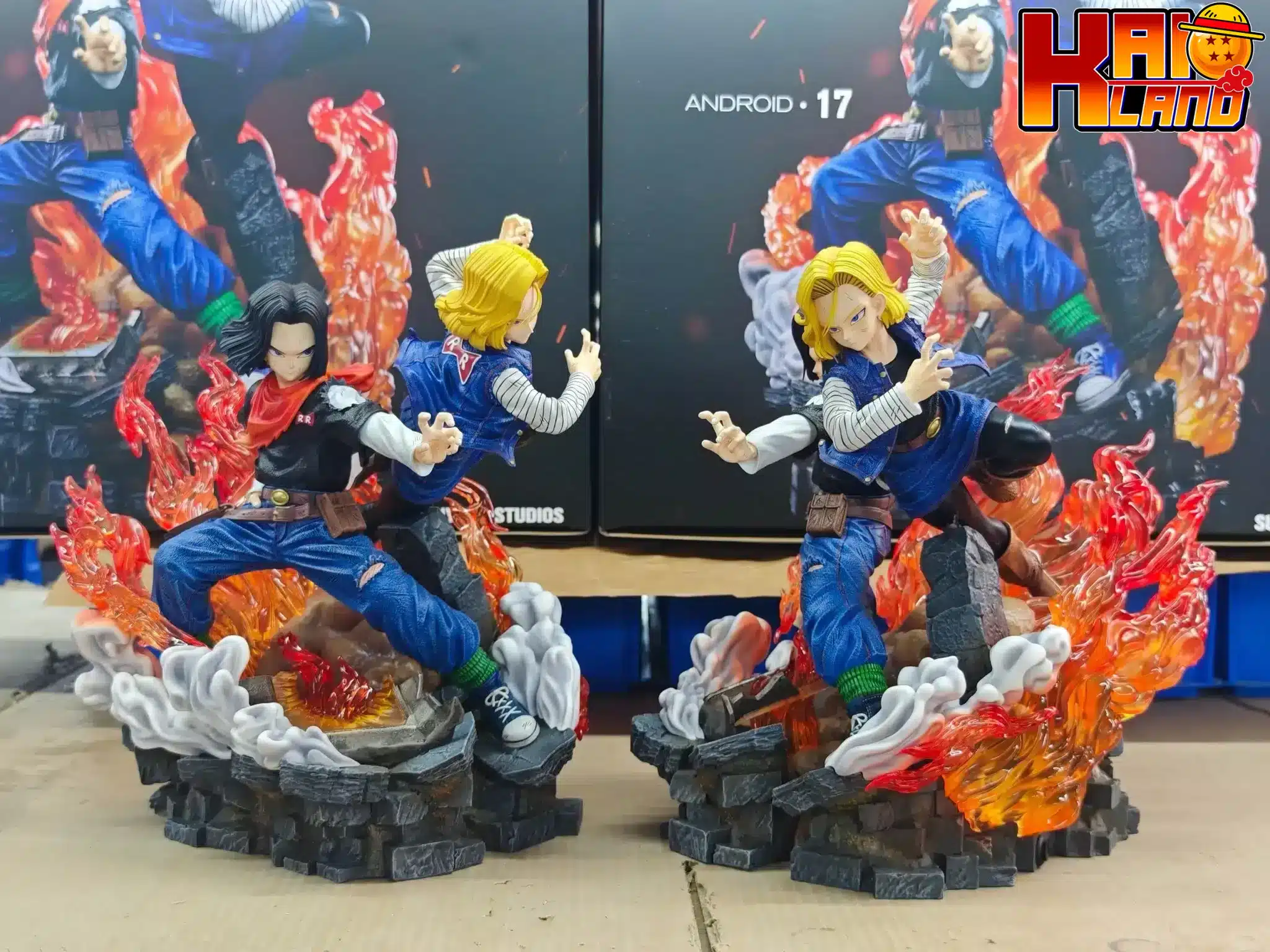 Dragon Ball Sunyata Studio Android 17 C17 x Android 18 C18 Resin Statue