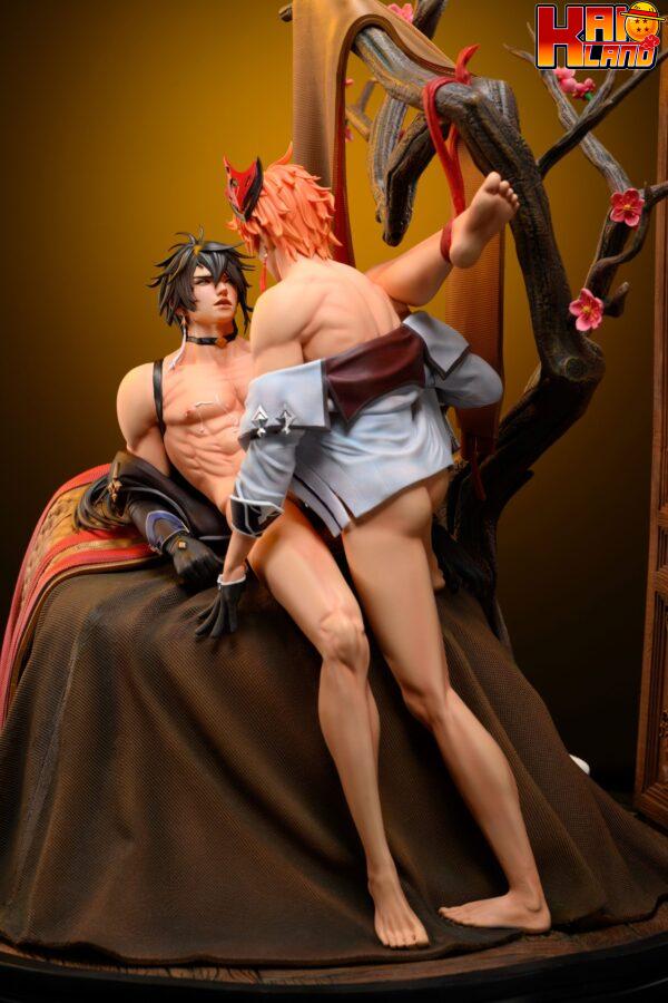 Genshin Impact Power 18 Studio Tartaglia VS Zhongli Resin Statue 2