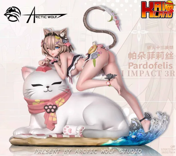 Honkai Impact Arctic Wolf Studio Swimsuit Pardofelis Resin Statue 1 scaled