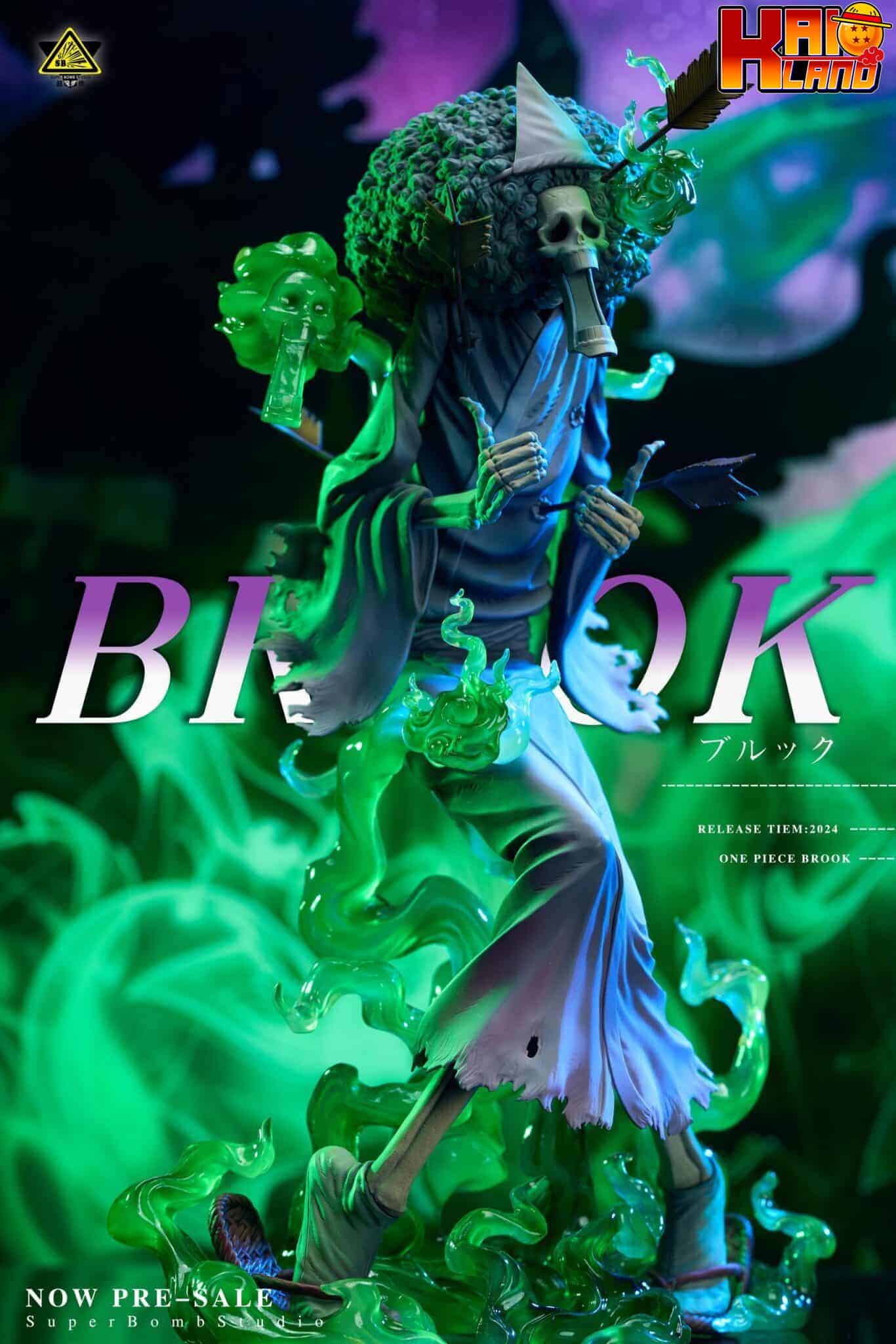 One Piece Super Bomb Studio Wano Country Brook Resin Statue