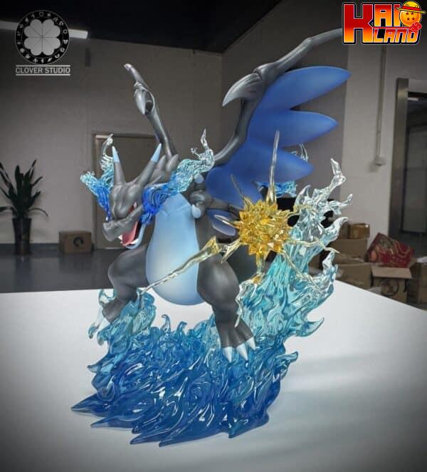 Pokemon Clover Studio Mega Charizard X Resin Statue 2