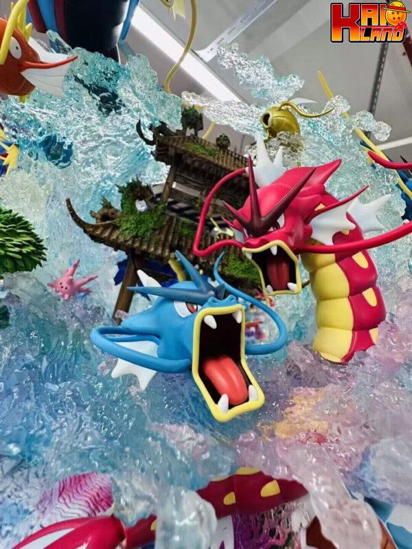 Pokemon Crescent Studio Gyarados Resin Statue 2
