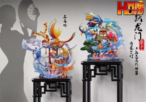 Pokemon Crescent Studio Gyarados Resin Statue 7