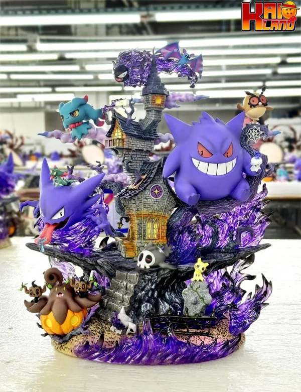 Pokemon Egg Studio type Specter Gengar Resin Statue 1 1