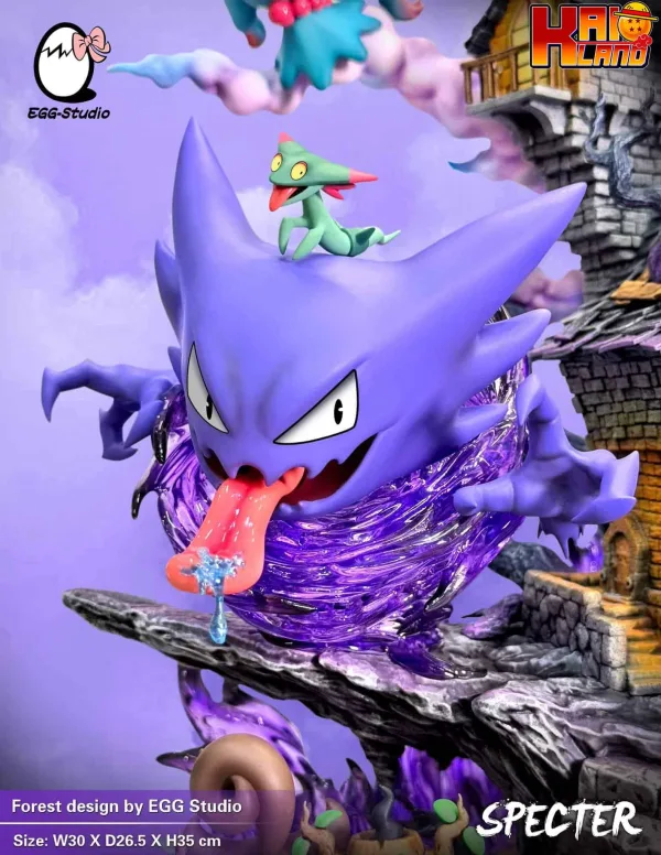 Pokemon Egg Studio type Specter Gengar Resin Statue 3