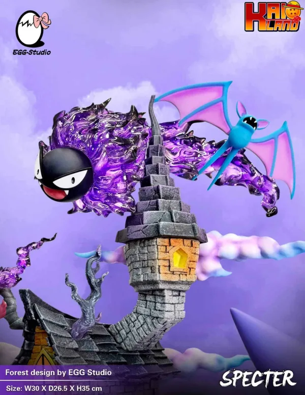 Pokemon Egg Studio type Specter Gengar Resin Statue 4