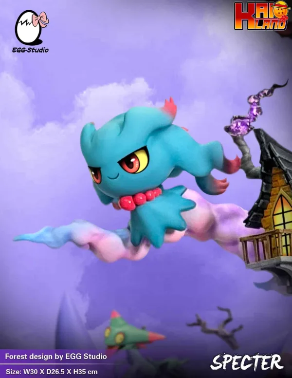 Pokemon Egg Studio type Specter Gengar Resin Statue 5