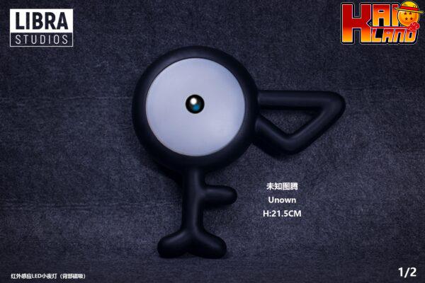 Pokemon Libra Studio Night Light Unown Resin Statue 2