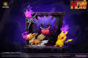 Pokemon Sun Studio Prank Gengar Small Scene x Gengar Wall Hanging Resin Statue