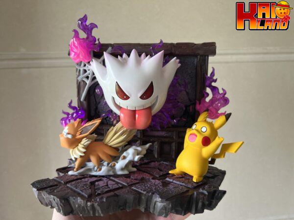 Pokemon Sun Studio Prank Gengar Small Scene x Gengar Wall Hanging Resin Statue 2