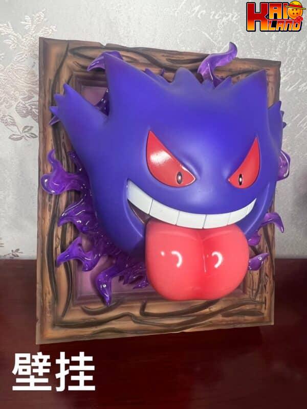 Pokemon Sun Studio Prank Gengar Small Scene x Gengar Wall Hanging Resin Statue 3