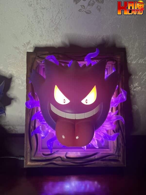 Pokemon Sun Studio Prank Gengar Small Scene x Gengar Wall Hanging Resin Statue 4