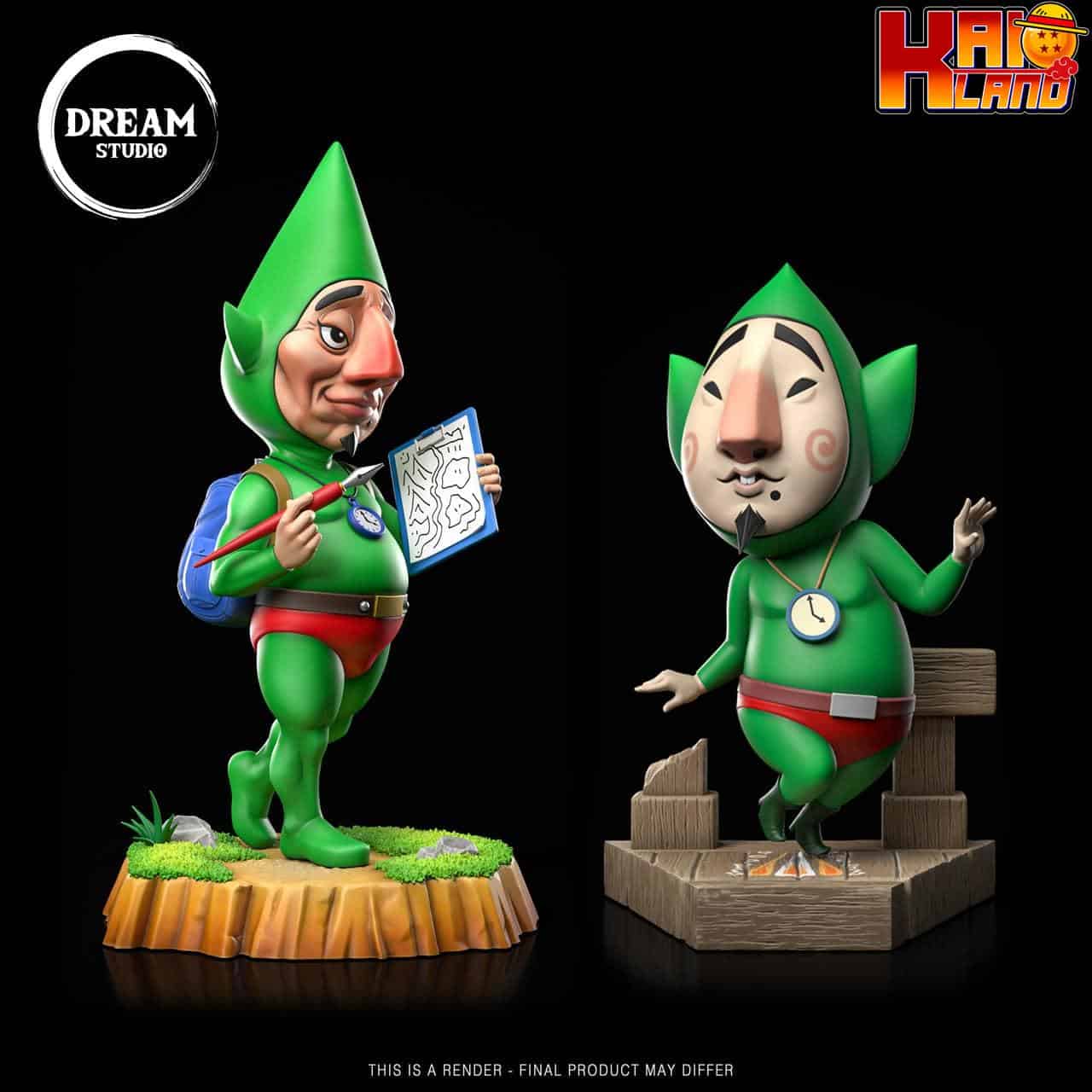 The Legend of Zelda Dream Studio Tingle MM x Tingle WW Resin Statue