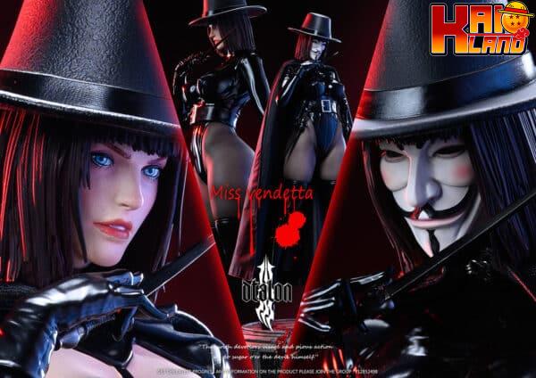 V for Vendetta Dtalon Studio Miss Vendetta Resin Statue 1