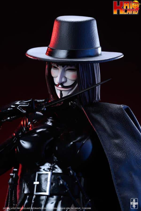 V for Vendetta Dtalon Studio Miss Vendetta Resin Statue 12