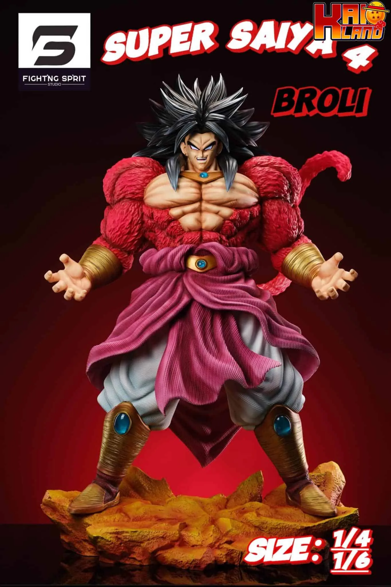 Dragon Ball Fighting Sprit Studio SS4 Broly Resin Statue