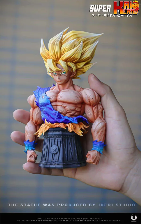 Dragon Ball JD Studio First Super Saiyan Son Goku Resin Statue 8 scaled