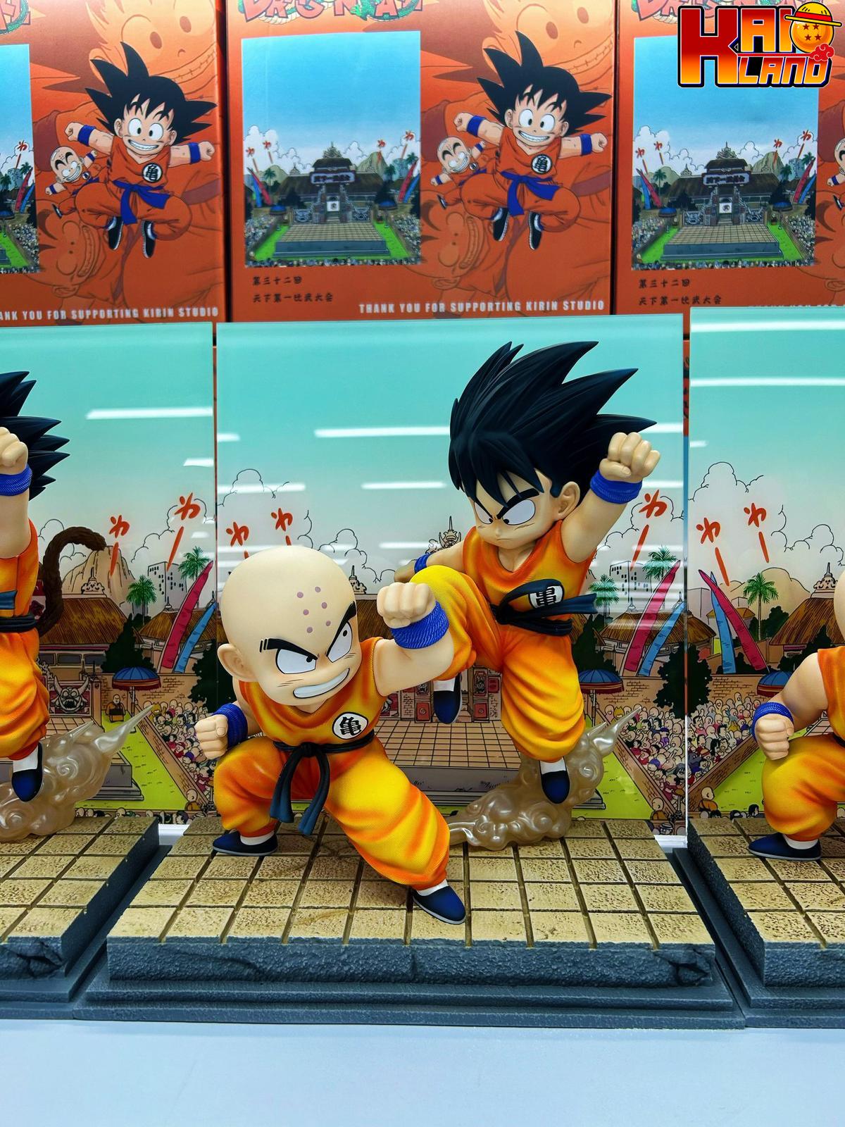 Dragon Ball Kylin Studio Goku Vs Krillin Resin Statue