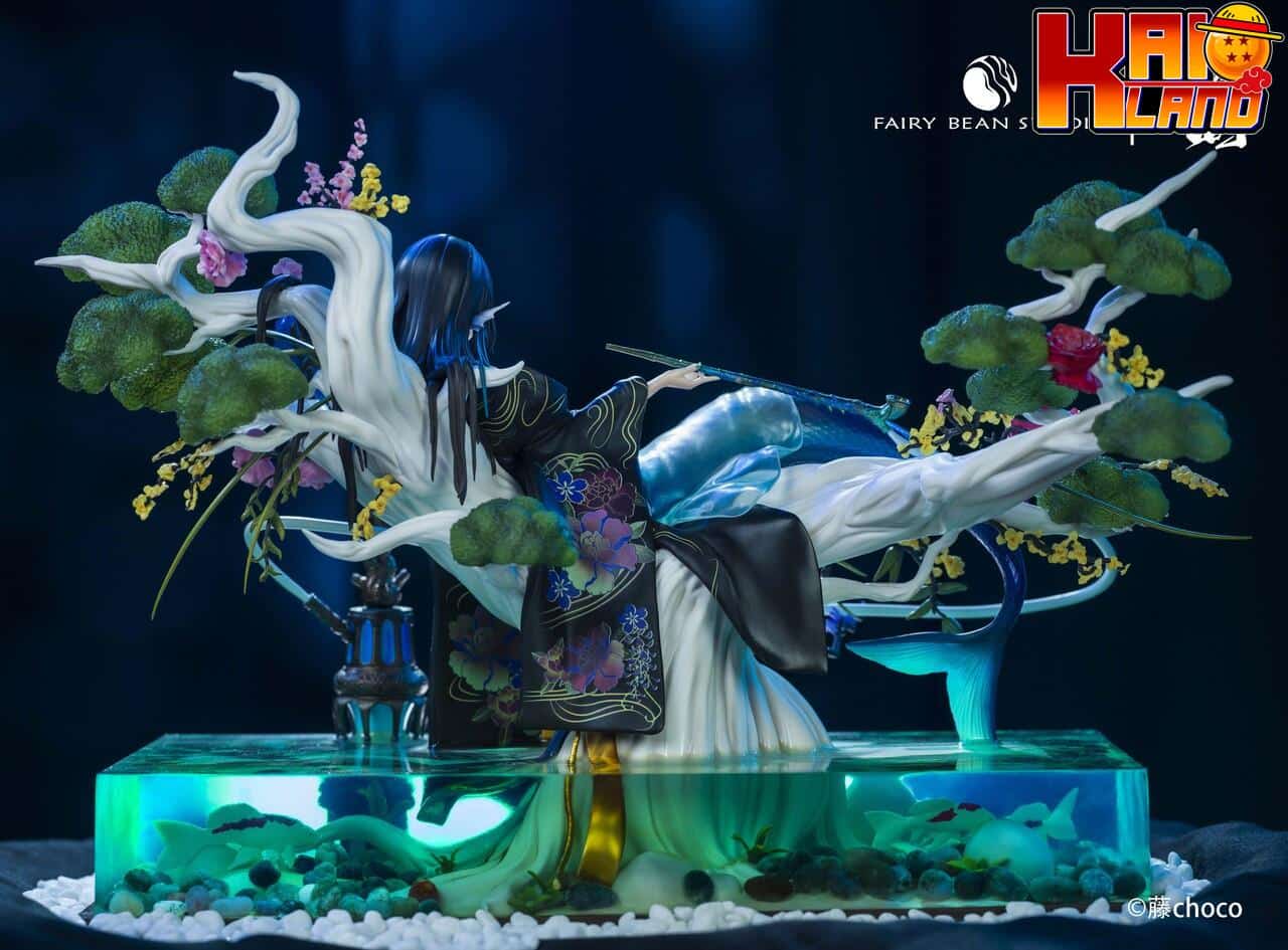人魚姫 大型スタチュー フェアリービーンスタジオ 奥座敷の人魚姫 レジンスタチュー