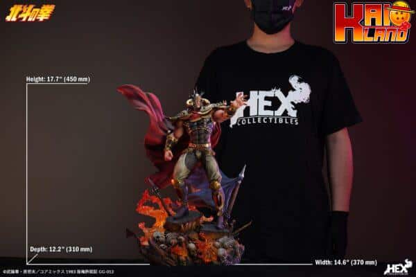 Fist of the North Star HEX Collectibles Fist of the North Star Licensed RAOH 16 Resin Statue 9