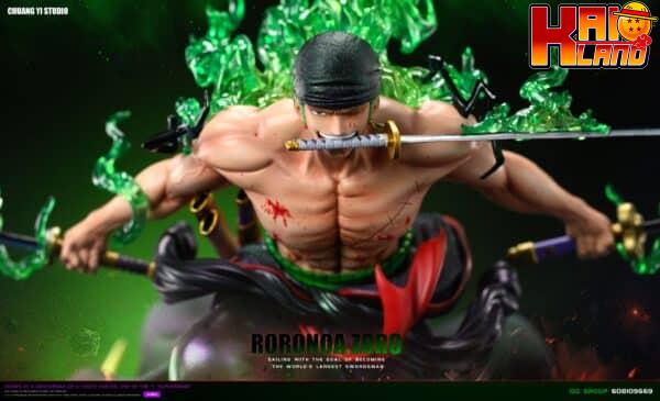 One Piece ChuangYi Studio Purgatory Demon Slash Zoro Resin Statue 2
