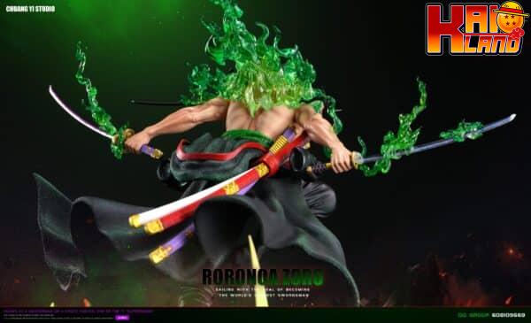 One Piece ChuangYi Studio Purgatory Demon Slash Zoro Resin Statue 4