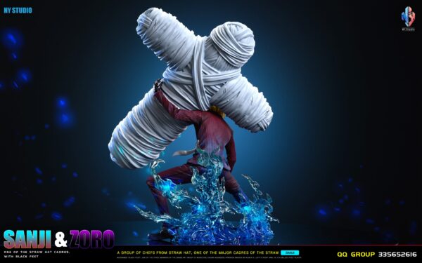 One Piece NY Studio Sanji Carrying Roronoa Zoro Resin Statue 3