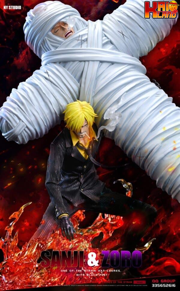 One Piece NY Studio Sanji Carrying Roronoa Zoro Resin Statue 6