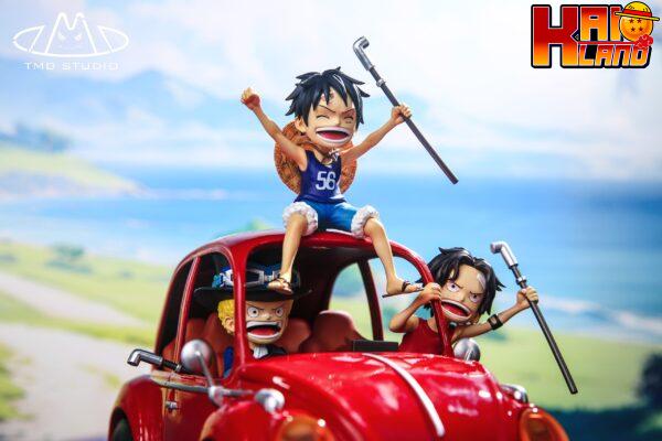 One Piece Toys My Dream Studio Childhood Luffy x Ace x Sabo Resin Statue 2