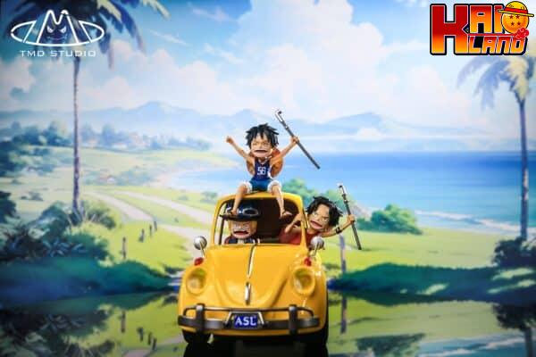 One Piece Toys My Dream Studio Childhood Luffy x Ace x Sabo Resin Statue 3