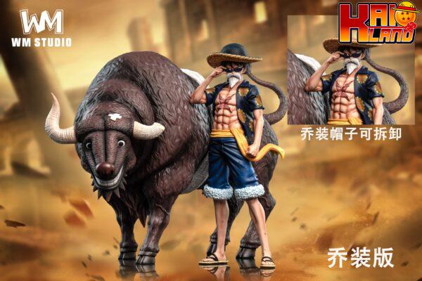 One Piece WM Studio Monkey D Luffy x Fighting Bull Resin Statue 2