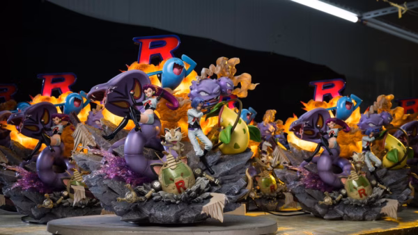 Pokemon Fairy Studio Rocket Team Resin Statue 1 1