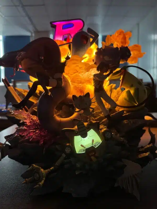 Pokemon Fairy Studio Rocket Team Resin Statue