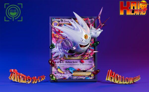 Pokemon Geisha Studio Cards White Mega Gengar Resin Statue 2