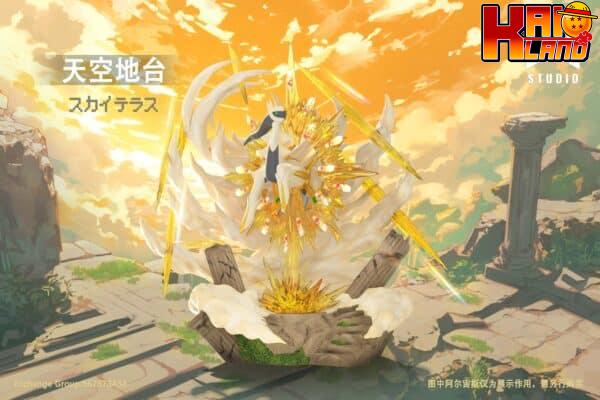 Pokemon JB Studio Pokedex Series Arceus x Sky Platform Resin Statue 1