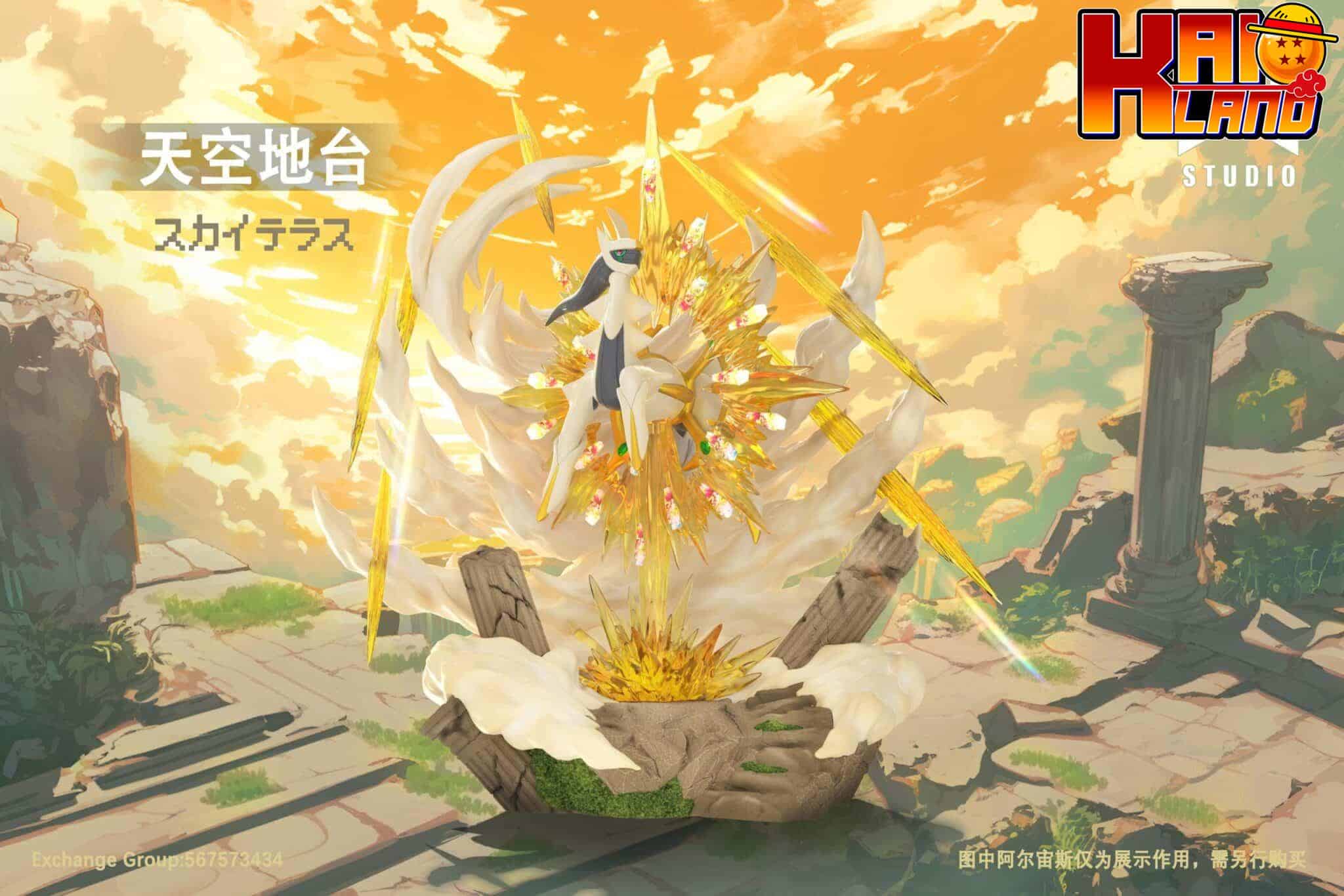 Pokemon JB Studio Pokedex Series Arceus x Sky Platform Resin Statue