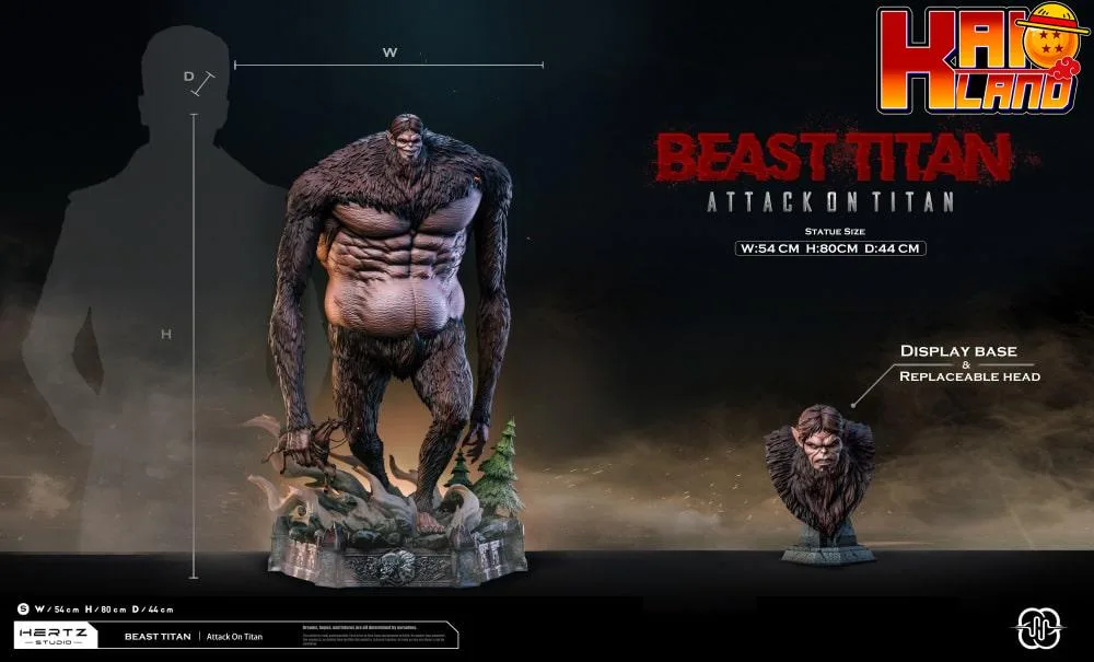 Attack on Titan Hertz Studio Beast titan Resin Statue