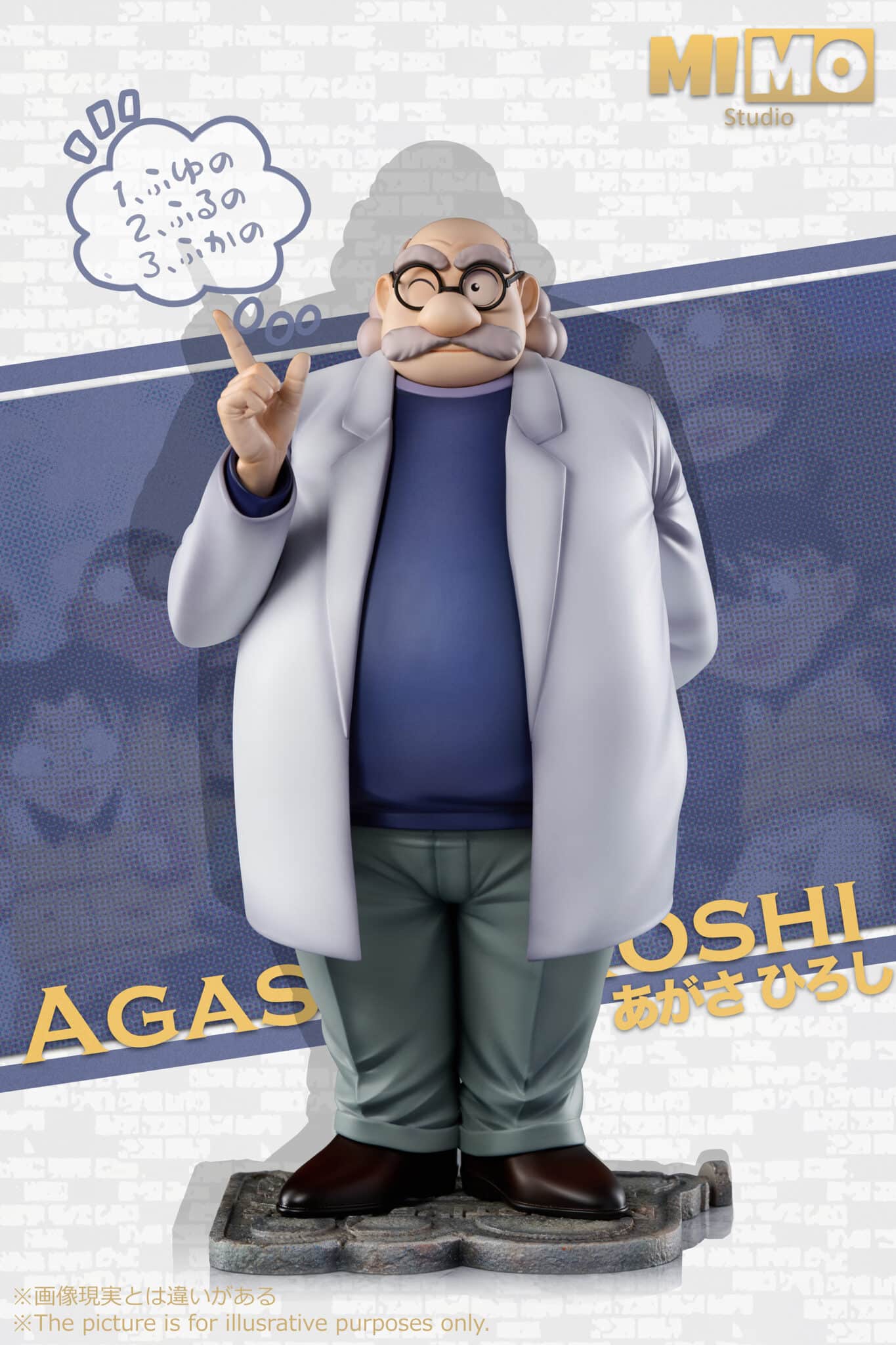 Detective Conan Mimo Studio Agasa hakase Resin Statue