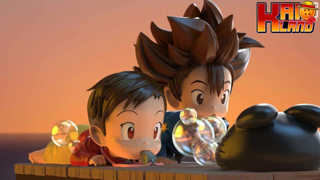 Digimon KoKo Studio Blow Bubbles Botamon Resin Statue - Kaioland