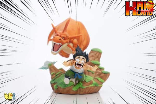 Dragon Ball DB Studio Dinosaur Run After Son Gohan Resin Statue 1