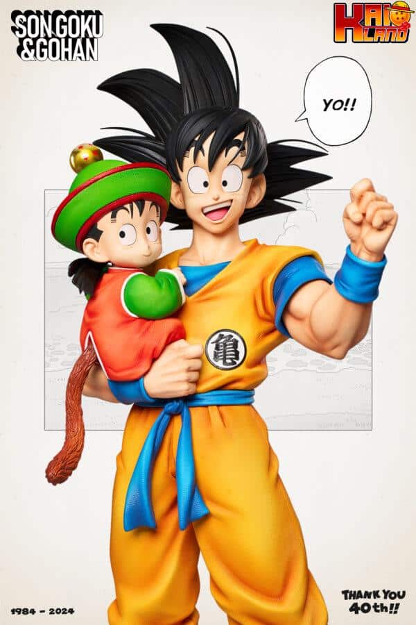 Dragon Ball Infinite Studio Son Goku x Son Gohan Resin Statue 10