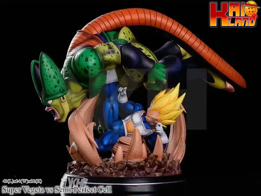 Dragon Ball VKH Studio Super Vegeta VS Cell Resin Statue