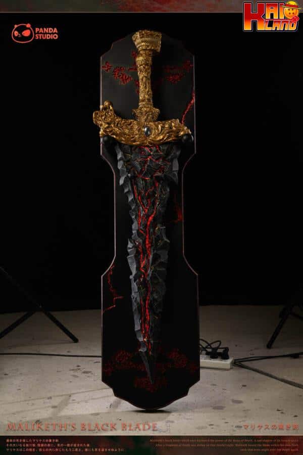 Elden Ring Panda Studio Malikeths Black Blade Resin Statue 3