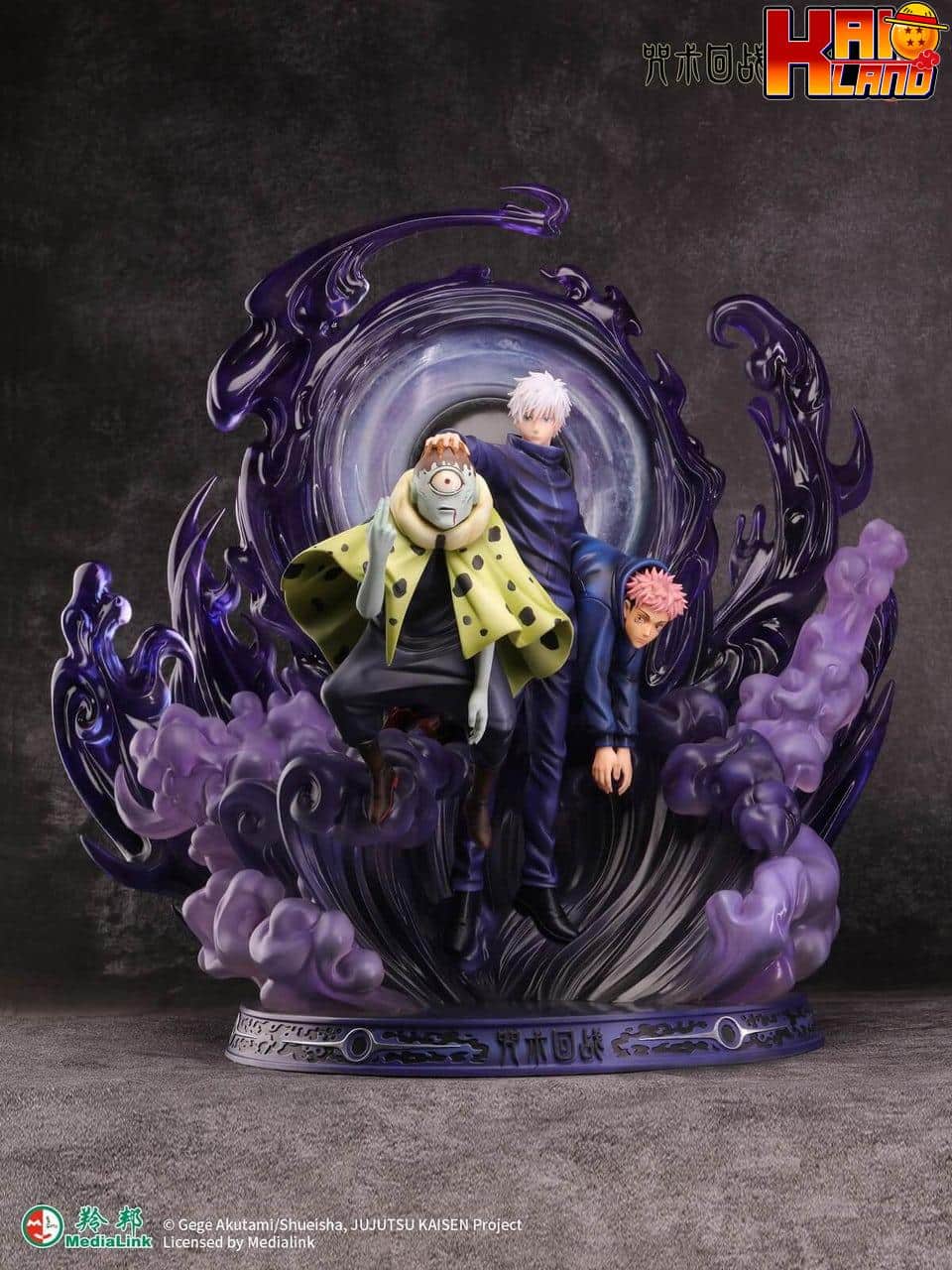 Jujutsu Kaisen Manas Studio Gojo x Itadori x Jogo Licensed Resin Statue