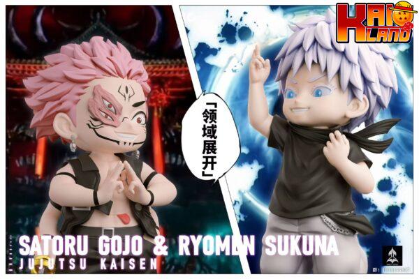 Jujutsu Kaisen Ninety Seven Studio Chibi Sukuna x Satoru Gojo Resin Statue 2