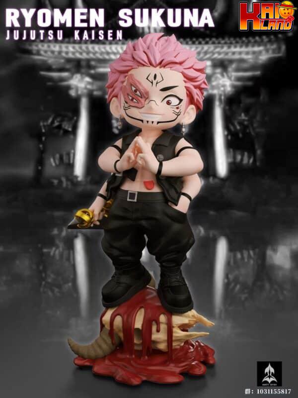 Jujutsu Kaisen Ninety Seven Studio Chibi Sukuna x Satoru Gojo Resin Statue 3