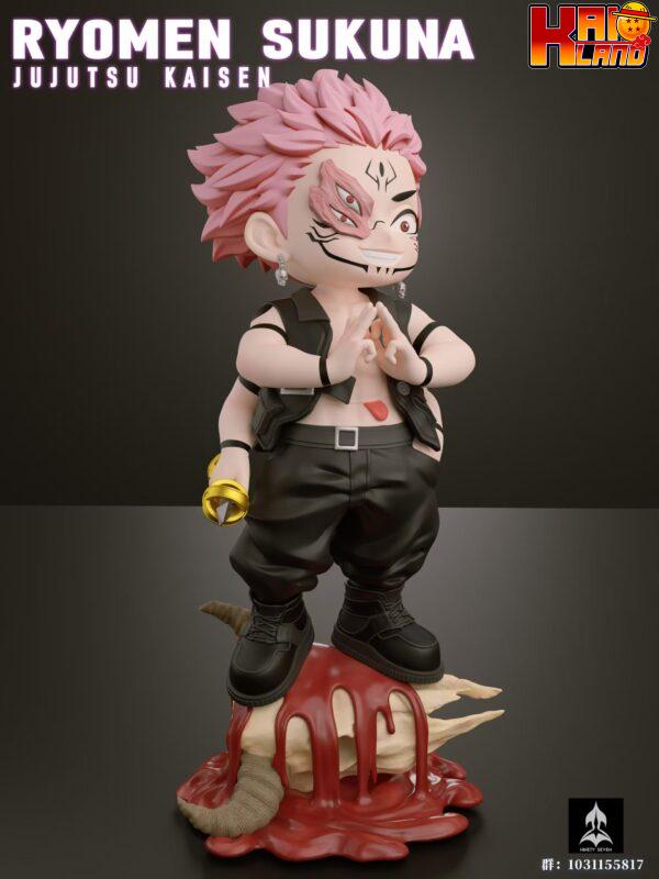 Jujutsu Kaisen Ninety Seven Studio Chibi Sukuna x Satoru Gojo Resin Statue 5