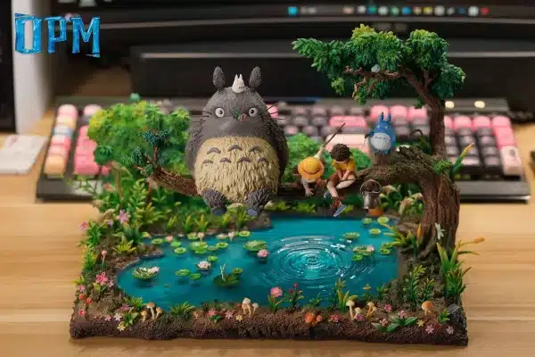 My Neighbour Totoro Opm studio Fishing Totoro Resin Statue