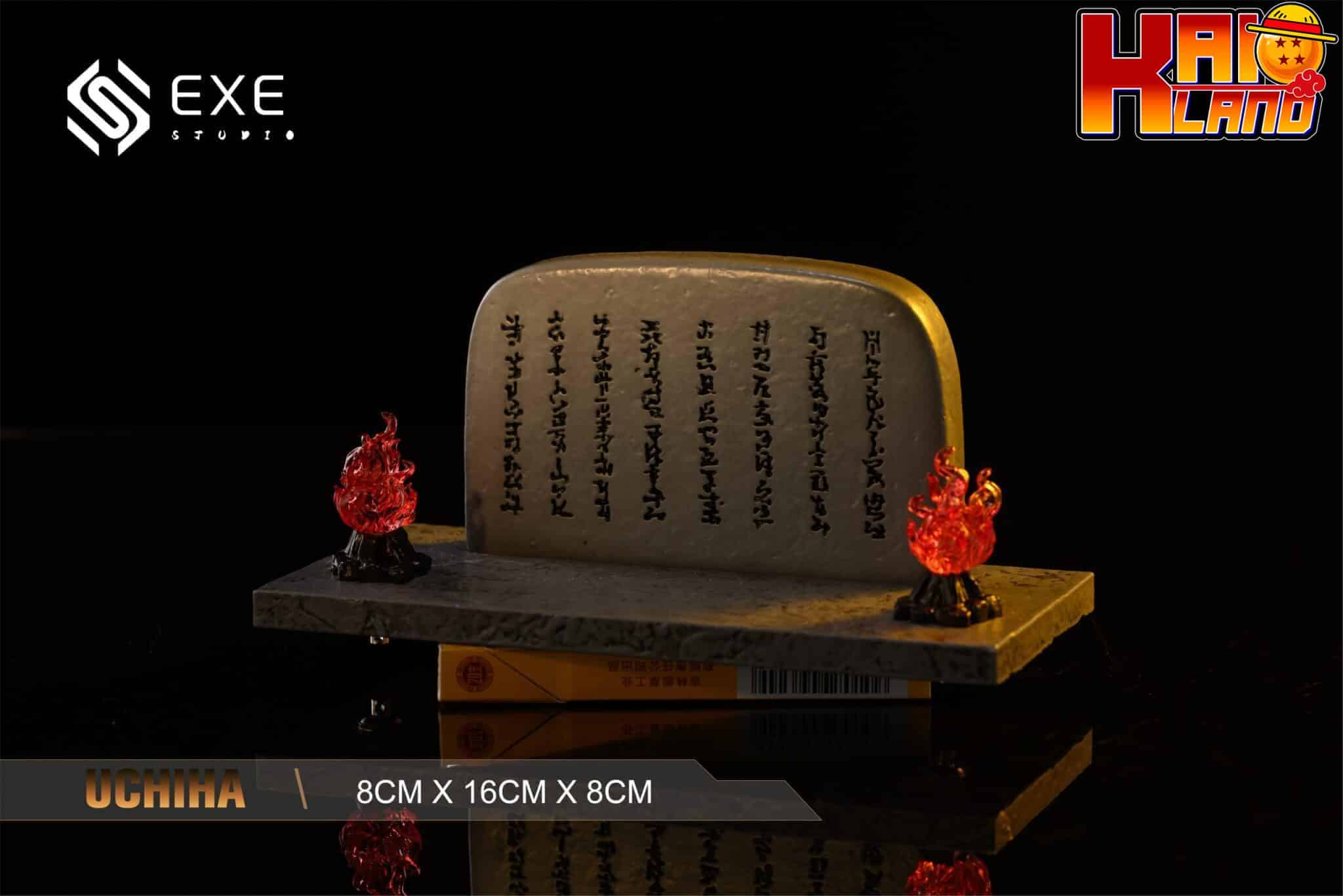 Naruto EXE Studio Uchiha clan Stone Tablet Resin Statue