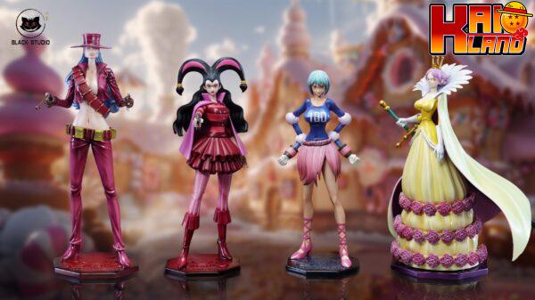 One Piece Black Studio Charlotte Mozart x Charlotte Myukuru x Charlotte Effilee x Charlotte Broye Resin Statue 1